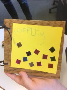 A wax tablet inscribed with the Greek name of its owner, Ouerity (Verity)!